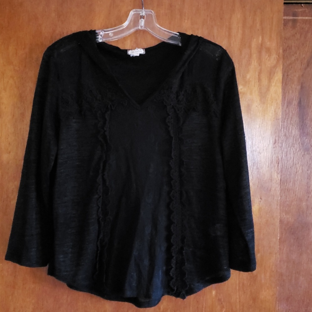 Black lace hoodie.